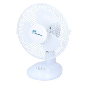 Lifetime Air Tafelventilator -20 W - Zwenkfunctie - Ø 23 cm - Wit