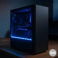 PC led strip set 4 meter RGB basic