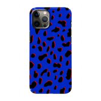 Blue Leopard: Volledig geprint iPhone 12 Pro Hoesje