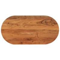 Tafelblad ovaal 100x50x2,5 cm massief acaciahout