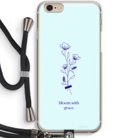 Bloom with grace: iPhone 6 / 6S Transparant Hoesje met koord