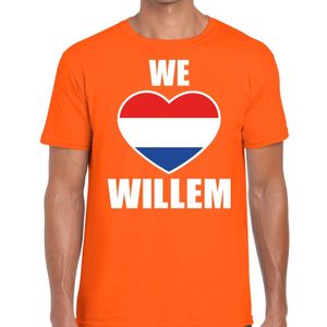 We Love Willem t-shirt oranje heren 2XL  -