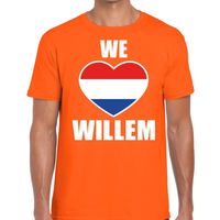 We Love Willem t-shirt oranje heren 2XL  - - thumbnail