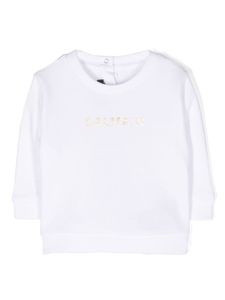 Balmain Kids sweat en coton à logo imprimé - Blanc