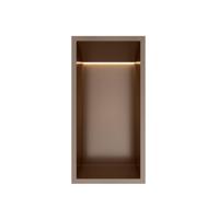 Hotbath &MORE Inbouwbox of inbouwnis - 30x15x10 - with LED IP44 - Tuscan bronze BOX015LTB