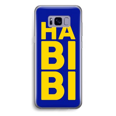 Habibi Blue: Samsung Galaxy S8 Plus Transparant Hoesje