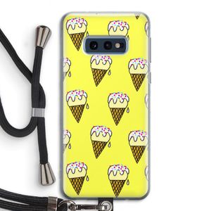 Isjes: Samsung Galaxy S10e Transparant Hoesje met koord