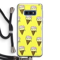 Isjes: Samsung Galaxy S10e Transparant Hoesje met koord