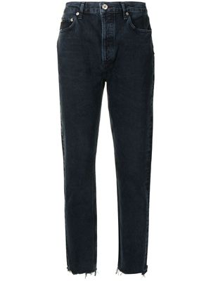 AGOLDE jean fuselé slim à taille mi-haute - Bleu