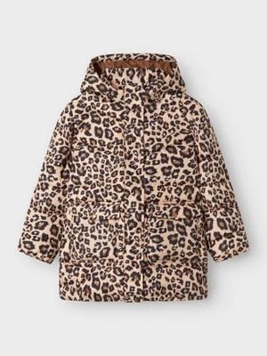 Name it winter winterjas meisjes - bruin - puffer - NkfMimosa