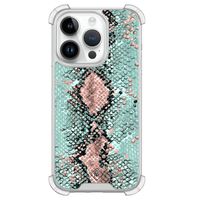 iPhone 14 Pro shockproof hoesje - Snake pastel