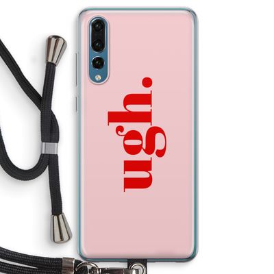 Ugh: Huawei P20 Pro Transparant Hoesje met koord