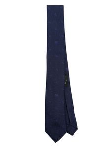 ETRO paisley patterned-jacquard silk tie - Bleu