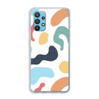 Memphis Shapes Blue: Samsung Galaxy A32 4G Transparant Hoesje