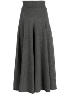 extreme cashmere n°313 cashmere-blend maxi skirt - Gris