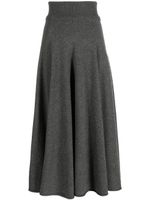 extreme cashmere n°313 cashmere-blend maxi skirt - Gris - thumbnail