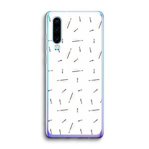 Hipster stripes: Huawei P30 Transparant Hoesje