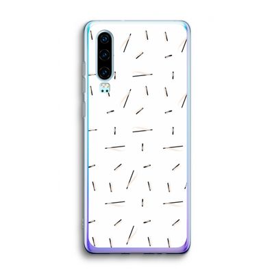 Hipster stripes: Huawei P30 Transparant Hoesje
