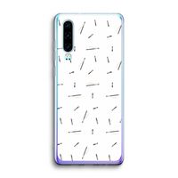 Hipster stripes: Huawei P30 Transparant Hoesje