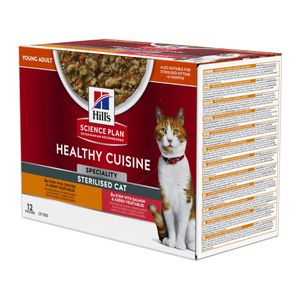Hill's Science Plan Feline - Healthy Cuisine - Adult Sterilised - 12 x 80 g