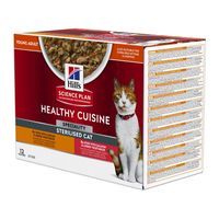 Hill's Science Plan Feline - Healthy Cuisine - Adult Sterilised - 12 x 80 g - thumbnail