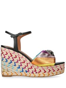 Kurt Geiger London espadrilles Kensington 105 mm en maille métallisée - Noir