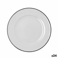 Dinerbord Bidasoa Glacial Filo Wit Keramisch Ø 25 cm (24 Stuks)