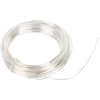 Creativ Company Verzilverd draad, dikte 1 mm, verzilverd, 4 m/ 1 rol