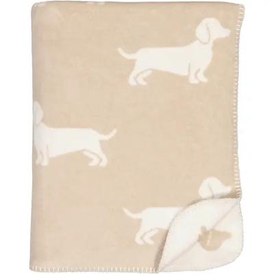 Cawö Cawö We love dogs 62460 Woonplaid 150x200 natur/beige