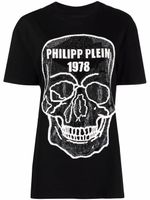 Philipp Plein t-shirt à motif tête de mort - Noir - thumbnail