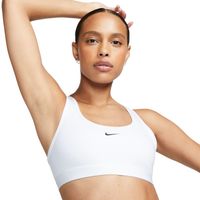 Nike Sportbeha Light Support Swoosh Wit Zwart - thumbnail