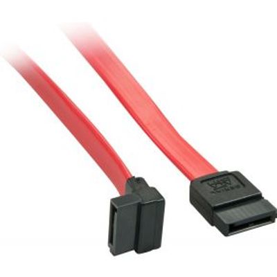 Lindy 33351 SATA-kabel 0,5 m Zwart, Rood SATA 7-pin