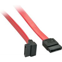 Lindy 33351 SATA-kabel 0,5 m Zwart, Rood SATA 7-pin - thumbnail