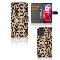 Motorola Moto G24 | G04 | G24 Power | Telefoonhoesje | Met pasjeshouder | Leopard