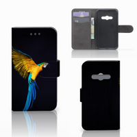Samsung Galaxy Xcover 3 | Xcover 3 VE Telefoonhoesje met Pasjes Papegaai - thumbnail