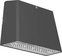 Wandarmatuur WALLPACK 40W 4000K 5000 lumen Grijs RAL 7024 licht straalt naar beneden