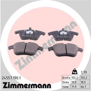 Remblokkenset, schijfrem ZIMMERMANN, u.a. fÃ¼r CitroÃ«n, Peugeot, DS, Opel