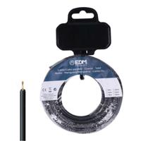 Single-line elektrische kabel EDM 28575 Zwart 5 m h07z1-k