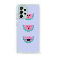 Smiley watermeloen: Samsung Galaxy A52s 5G Transparant Hoesje