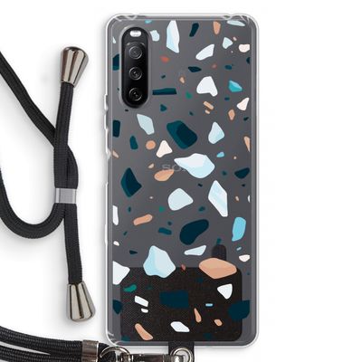 Terrazzo N°13: Sony Sony Xperia 10 III Transparant Hoesje met koord