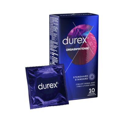 Durex Orgasm Intense - Condooms - 10 Stuks Durex Orgasm Intense - Condooms - 10 Stuks