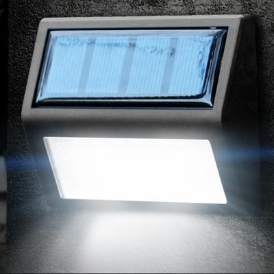 6 LEDs outdoor IP65 waterdichte tuin lamp LED zonne-energie licht sensor nood wand licht (wit licht)