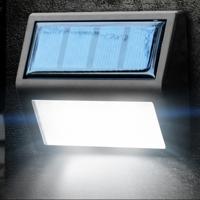 6 LEDs outdoor IP65 waterdichte tuin lamp LED zonne-energie licht sensor nood wand licht (wit licht)
