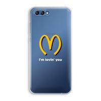 I'm lovin' you: Honor 10 Transparant Hoesje