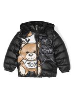 Moschino Kids doudoune à imprimé Teddy Bear - Noir - thumbnail