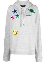 DSQUARED2 hoodie Cool à patch - Gris