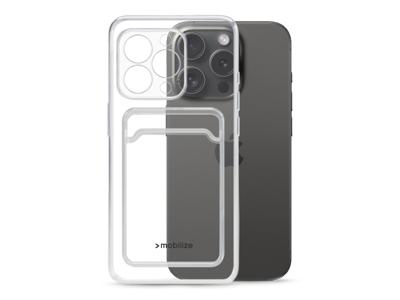 Mobilize Mobilize Gelly Card Case Apple iPhone 15 Pro Clear