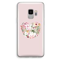 GRL PWR Flower: Samsung Galaxy S9 Transparant Hoesje