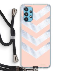 Marmeren pijlen: Samsung Galaxy A32 4G Transparant Hoesje met koord