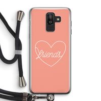 Friends heart: Samsung Galaxy J8 (2018) Transparant Hoesje met koord